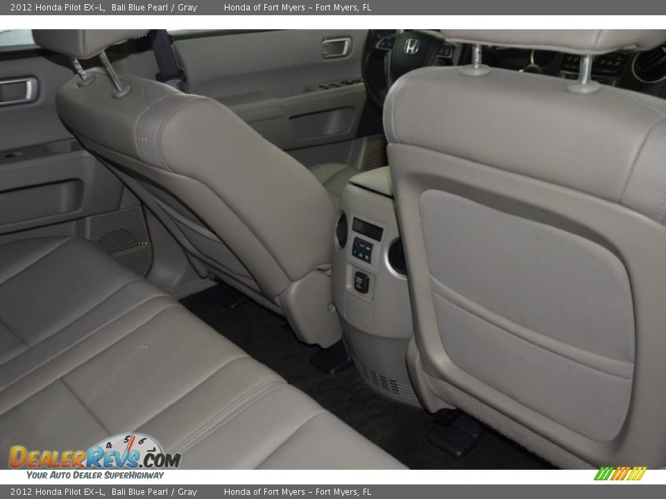 2012 Honda Pilot EX-L Bali Blue Pearl / Gray Photo #35