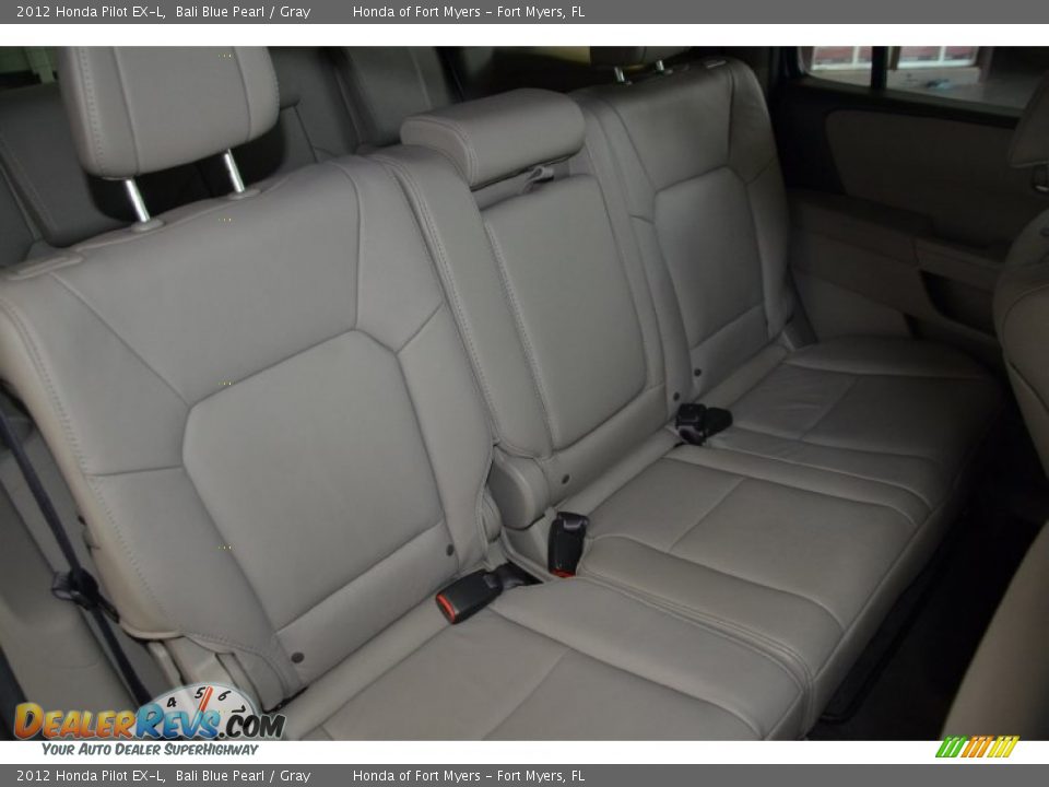 2012 Honda Pilot EX-L Bali Blue Pearl / Gray Photo #36