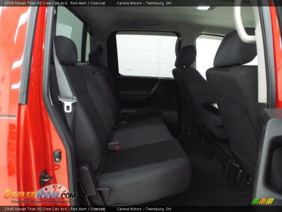 2008 Nissan Titan XE Crew Cab 4x4 Red Alert / Charcoal Photo #19