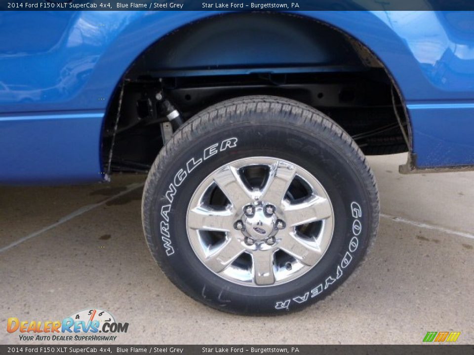 2014 Ford F150 XLT SuperCab 4x4 Blue Flame / Steel Grey Photo #8