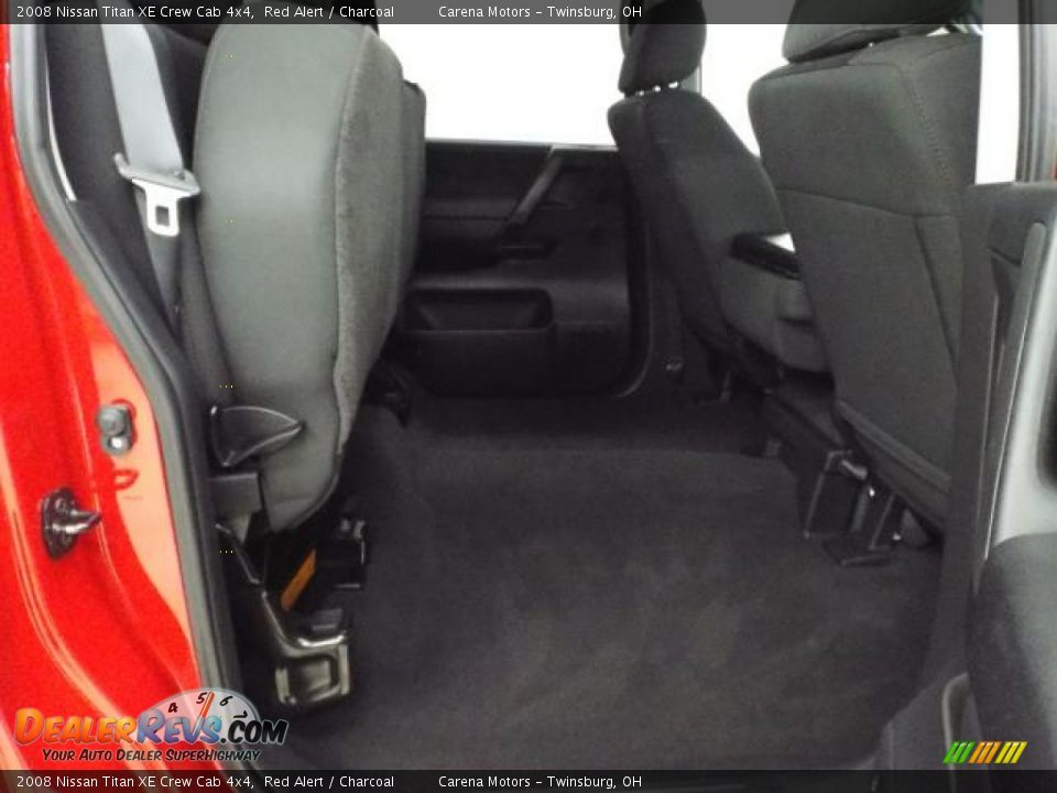 2008 Nissan Titan XE Crew Cab 4x4 Red Alert / Charcoal Photo #21