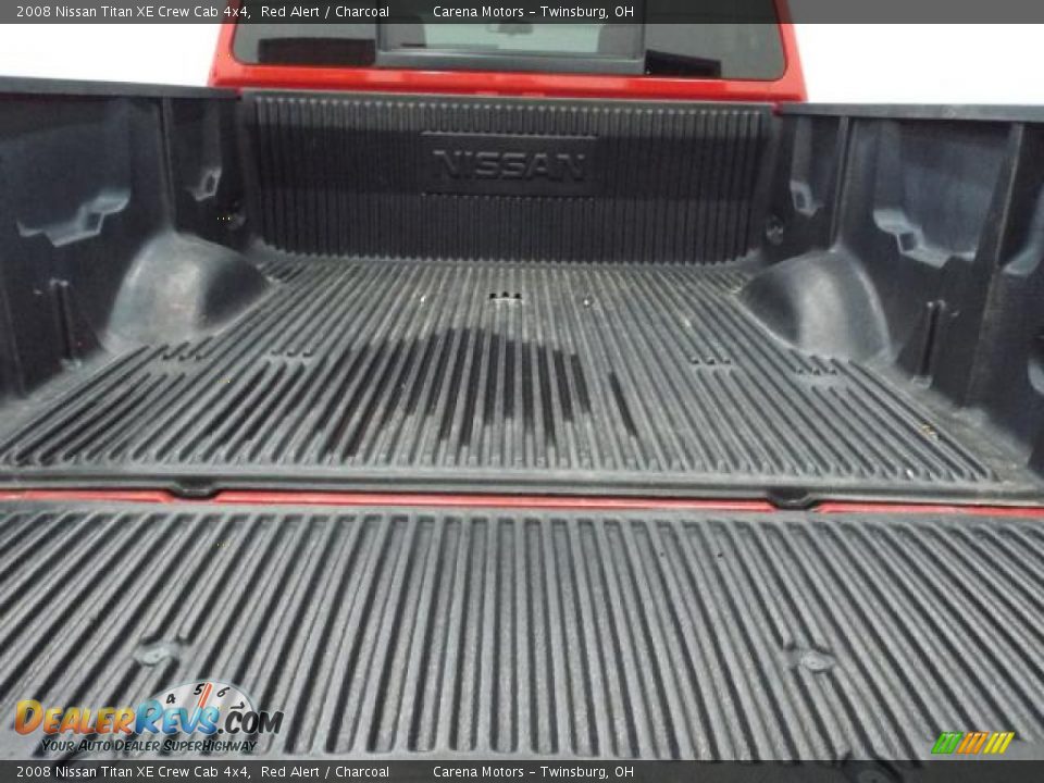 2008 Nissan Titan XE Crew Cab 4x4 Red Alert / Charcoal Photo #23