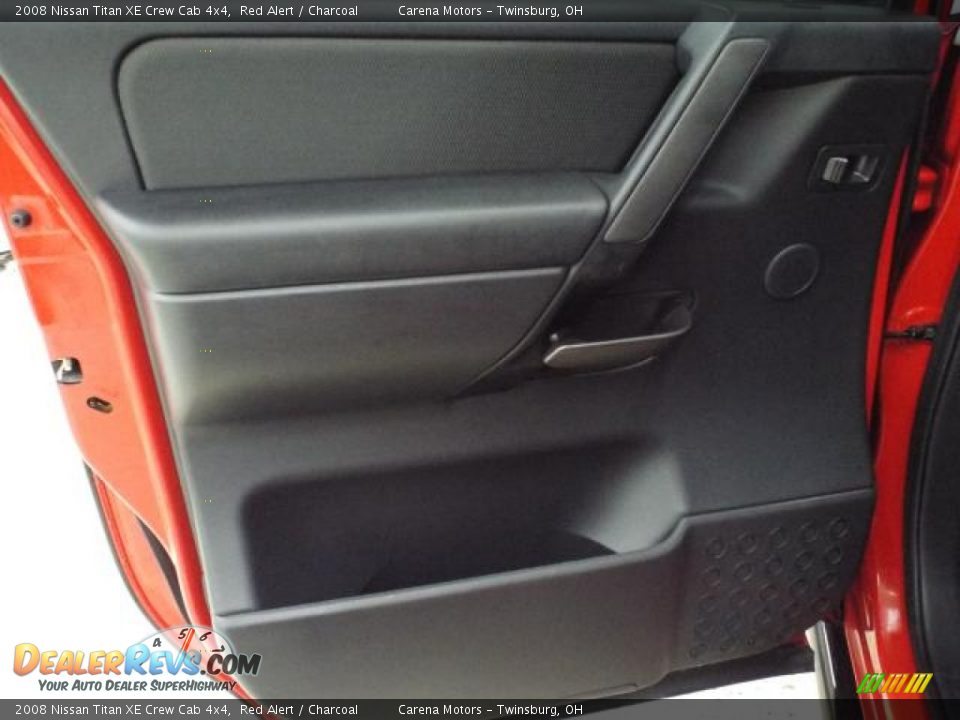2008 Nissan Titan XE Crew Cab 4x4 Red Alert / Charcoal Photo #27