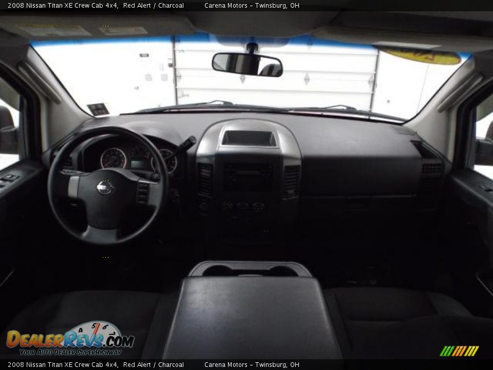 2008 Nissan Titan XE Crew Cab 4x4 Red Alert / Charcoal Photo #28