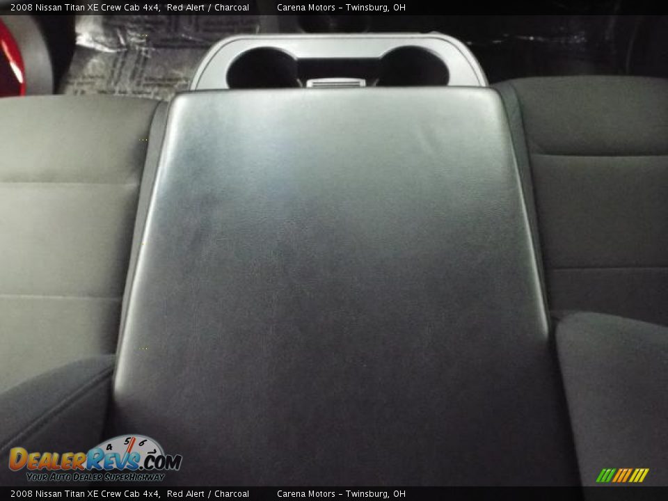 2008 Nissan Titan XE Crew Cab 4x4 Red Alert / Charcoal Photo #32