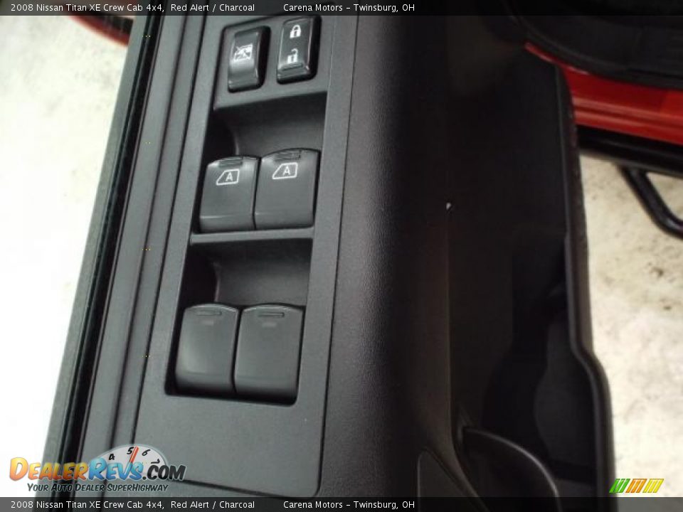 2008 Nissan Titan XE Crew Cab 4x4 Red Alert / Charcoal Photo #34