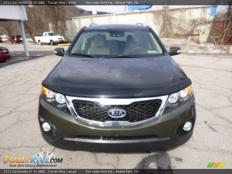 2011 Kia Sorento LX V6 AWD Tuscan Olive / Beige Photo #3
