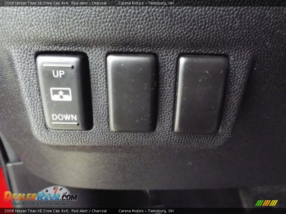 2008 Nissan Titan XE Crew Cab 4x4 Red Alert / Charcoal Photo #35