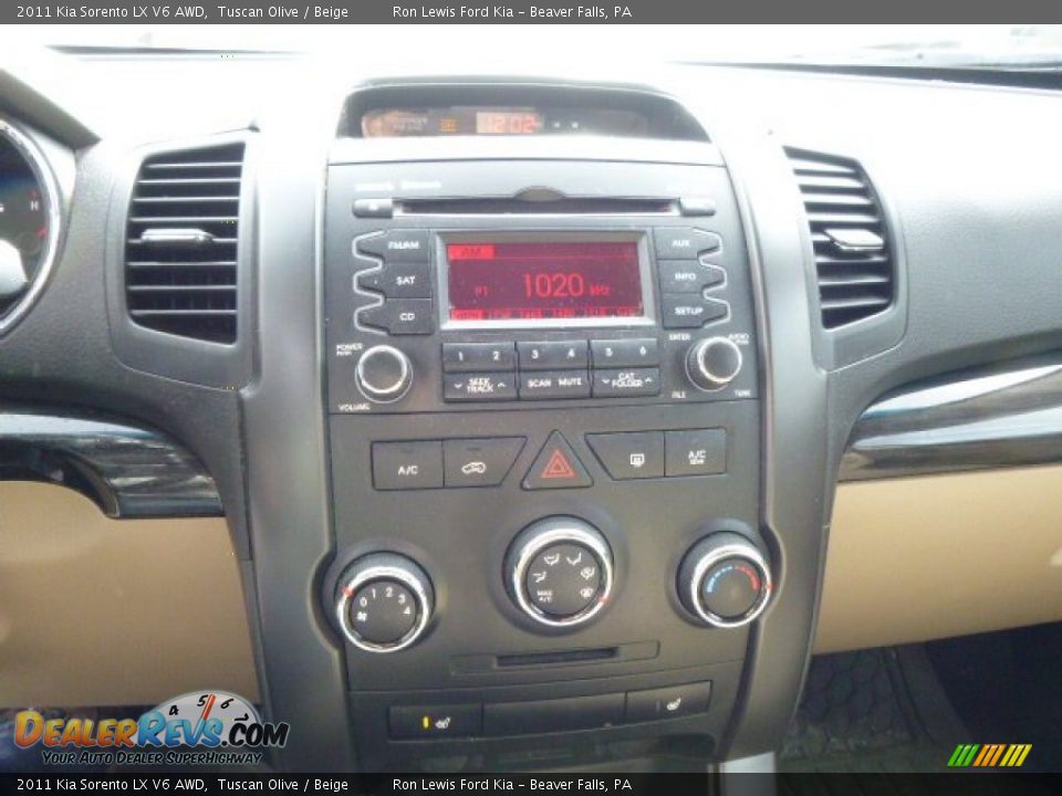 2011 Kia Sorento LX V6 AWD Tuscan Olive / Beige Photo #16