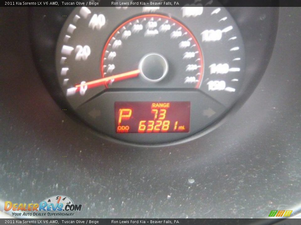 2011 Kia Sorento LX V6 AWD Tuscan Olive / Beige Photo #19