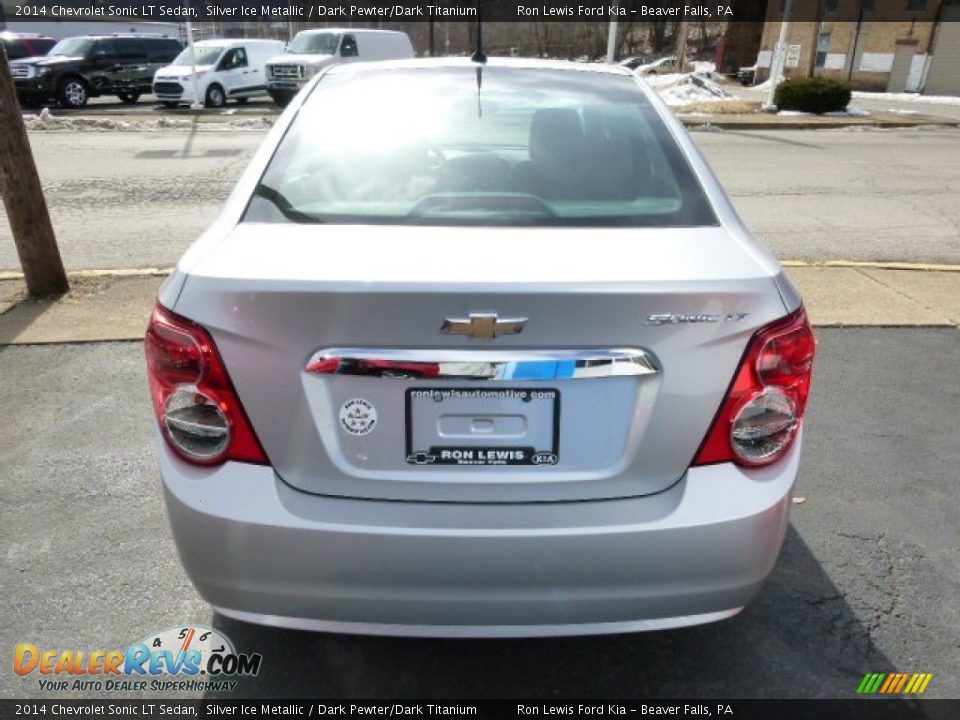 2014 Chevrolet Sonic LT Sedan Silver Ice Metallic / Dark Pewter/Dark Titanium Photo #7