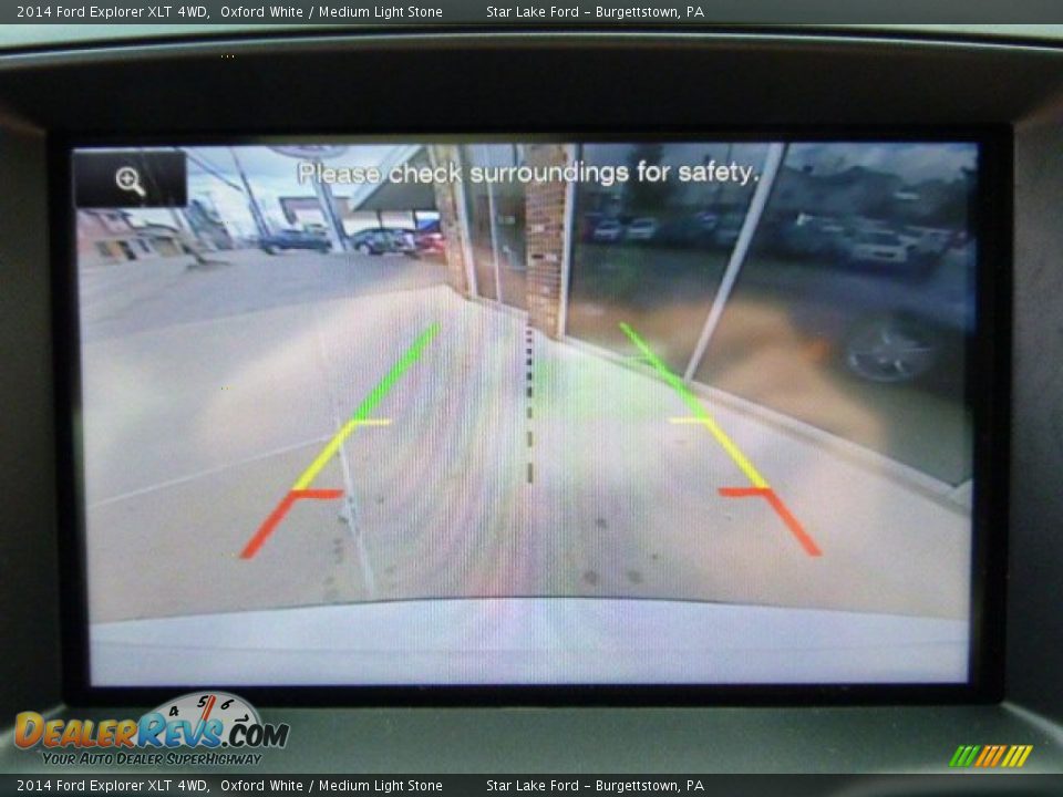 2014 Ford Explorer XLT 4WD Oxford White / Medium Light Stone Photo #16