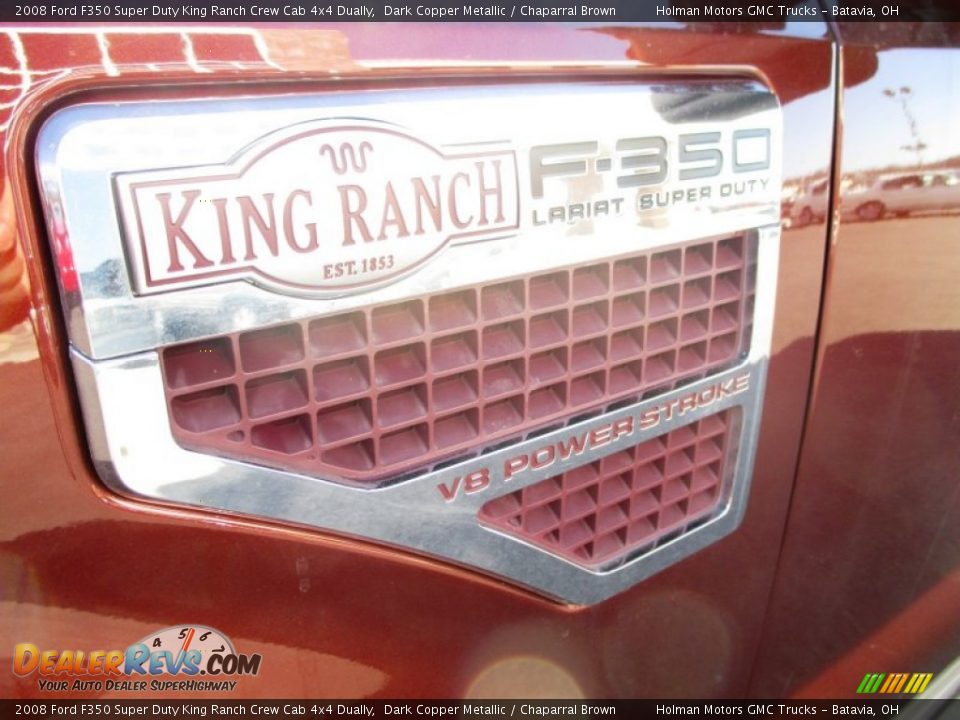 2008 Ford F350 Super Duty King Ranch Crew Cab 4x4 Dually Dark Copper Metallic / Chaparral Brown Photo #5