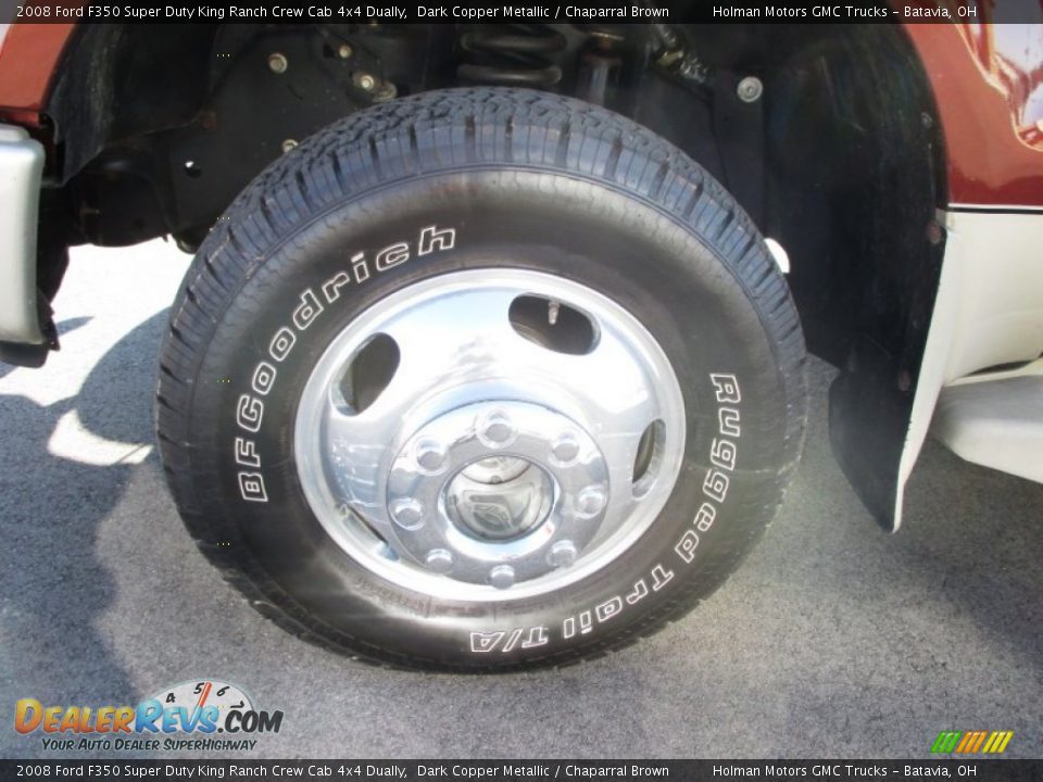 2008 Ford F350 Super Duty King Ranch Crew Cab 4x4 Dually Dark Copper Metallic / Chaparral Brown Photo #6