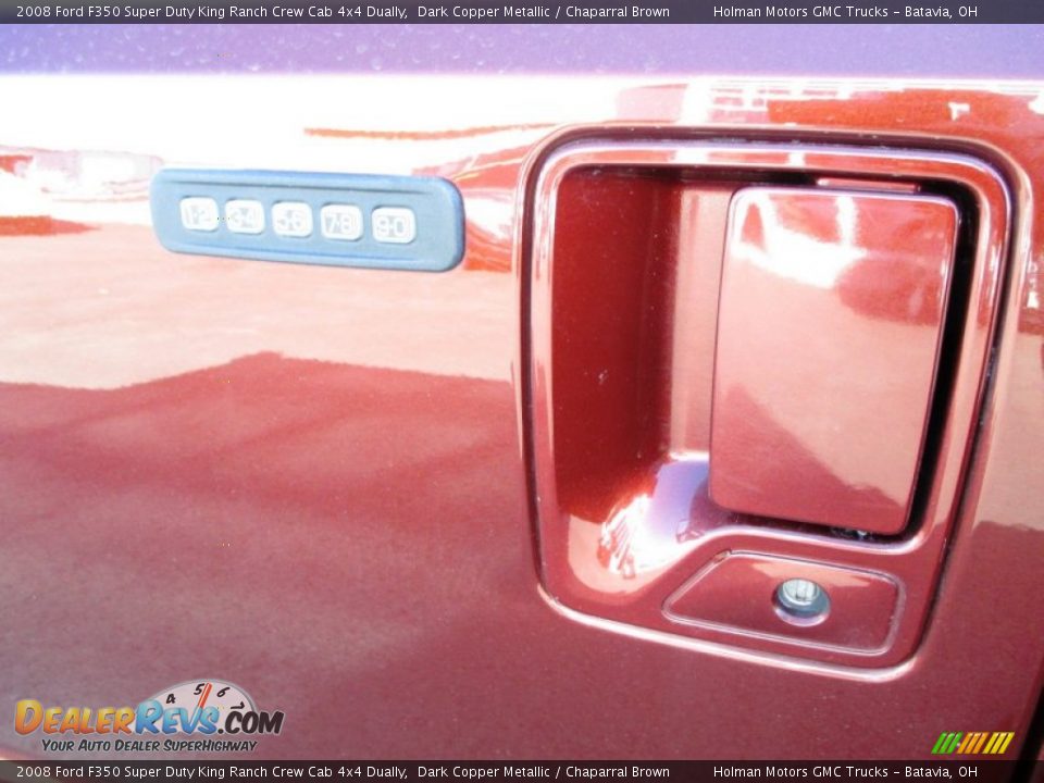 2008 Ford F350 Super Duty King Ranch Crew Cab 4x4 Dually Dark Copper Metallic / Chaparral Brown Photo #7