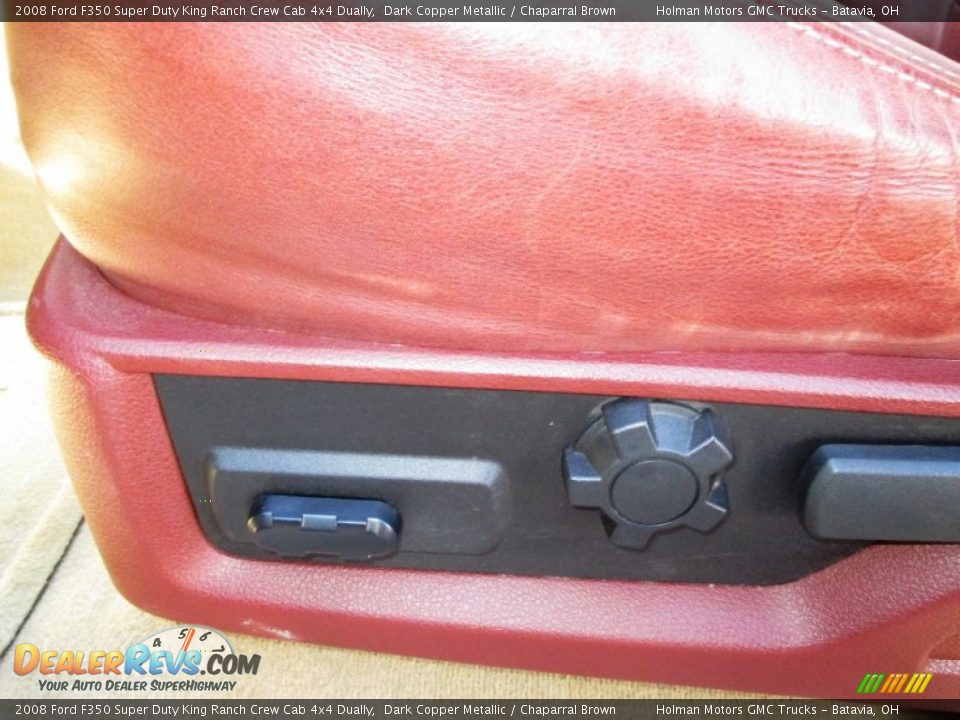 2008 Ford F350 Super Duty King Ranch Crew Cab 4x4 Dually Dark Copper Metallic / Chaparral Brown Photo #10