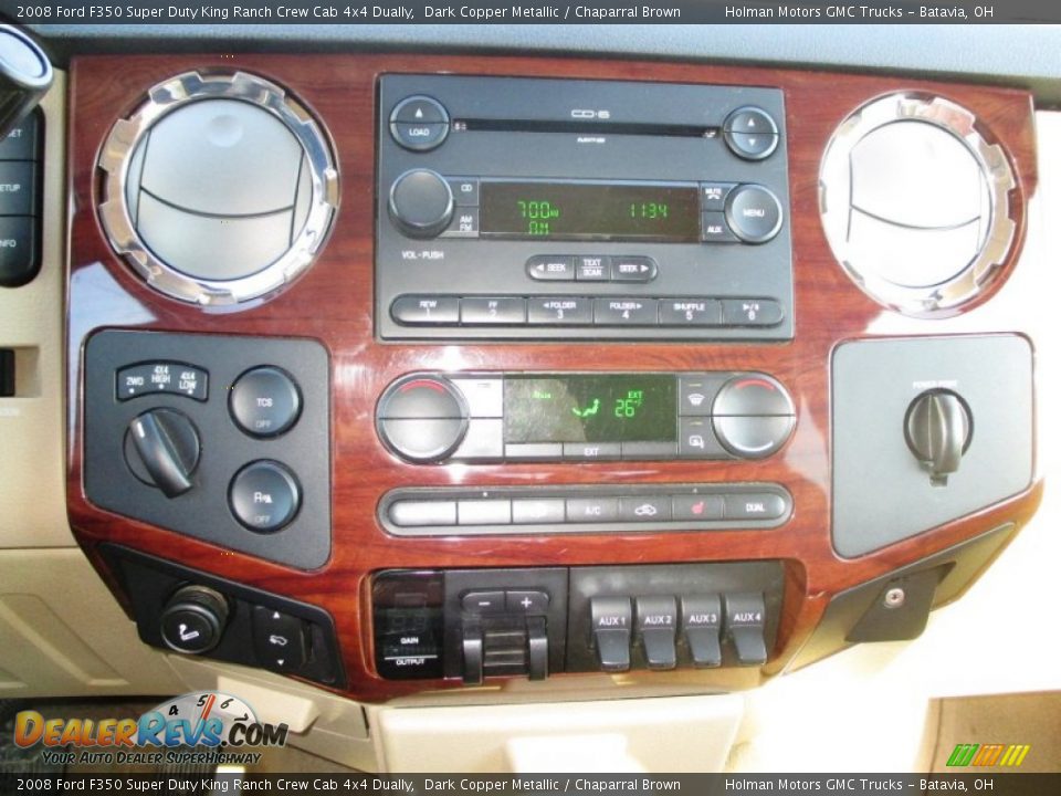 2008 Ford F350 Super Duty King Ranch Crew Cab 4x4 Dually Dark Copper Metallic / Chaparral Brown Photo #11