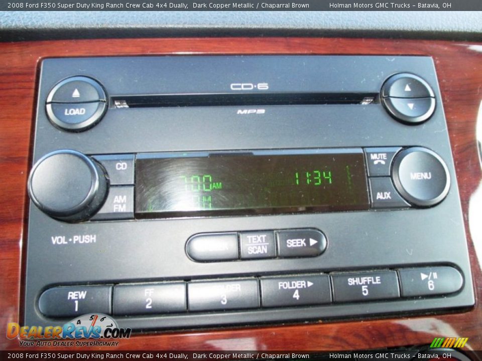 2008 Ford F350 Super Duty King Ranch Crew Cab 4x4 Dually Dark Copper Metallic / Chaparral Brown Photo #12