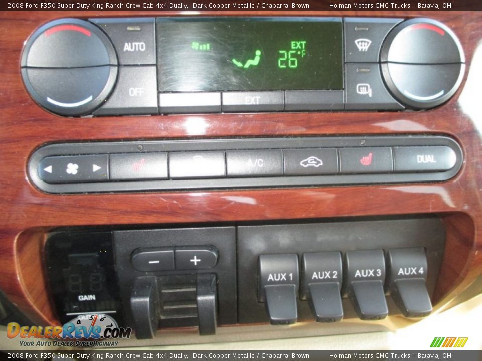 2008 Ford F350 Super Duty King Ranch Crew Cab 4x4 Dually Dark Copper Metallic / Chaparral Brown Photo #13