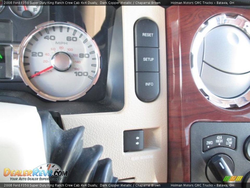 2008 Ford F350 Super Duty King Ranch Crew Cab 4x4 Dually Dark Copper Metallic / Chaparral Brown Photo #17