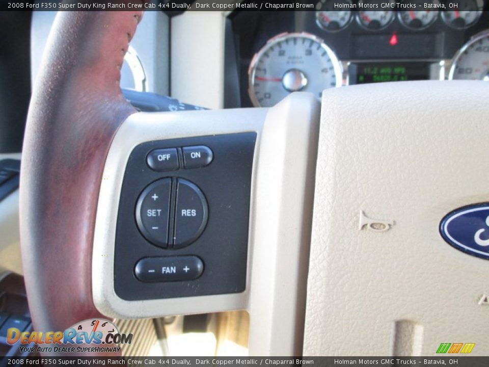 2008 Ford F350 Super Duty King Ranch Crew Cab 4x4 Dually Dark Copper Metallic / Chaparral Brown Photo #19