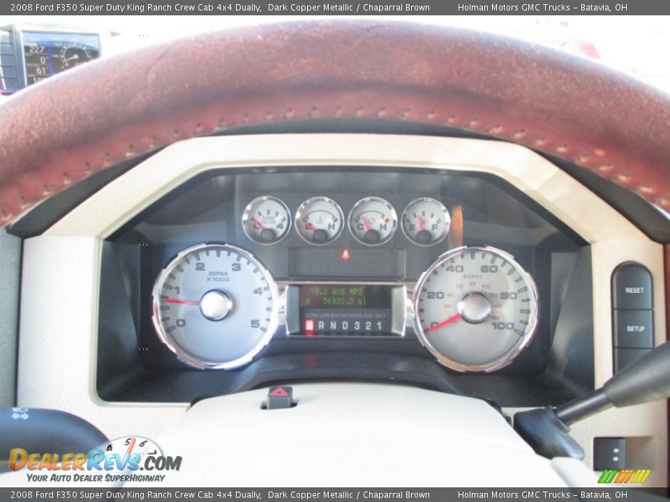 2008 Ford F350 Super Duty King Ranch Crew Cab 4x4 Dually Dark Copper Metallic / Chaparral Brown Photo #20