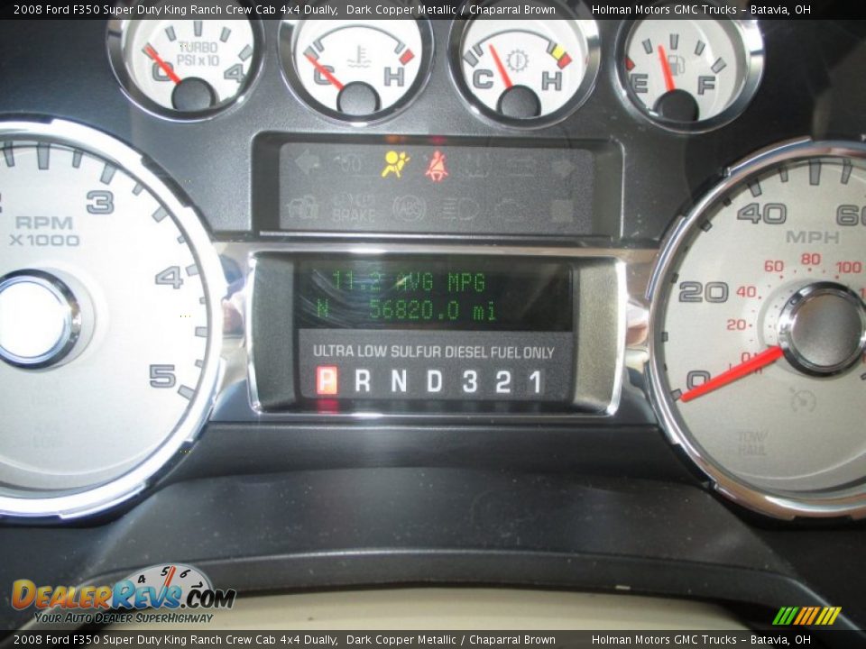 2008 Ford F350 Super Duty King Ranch Crew Cab 4x4 Dually Dark Copper Metallic / Chaparral Brown Photo #21
