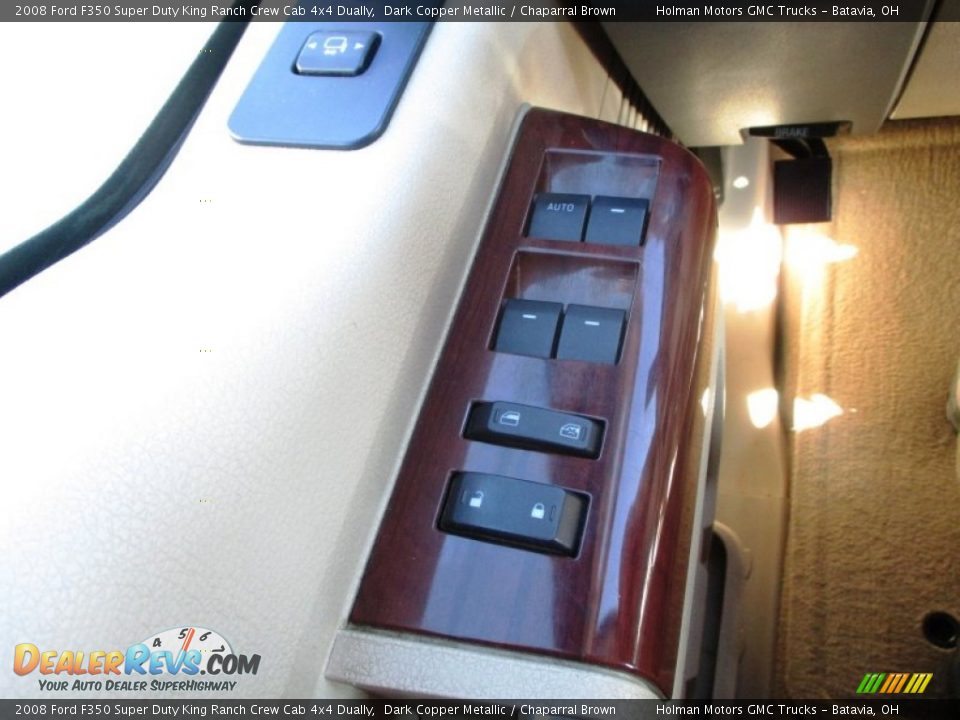 2008 Ford F350 Super Duty King Ranch Crew Cab 4x4 Dually Dark Copper Metallic / Chaparral Brown Photo #22