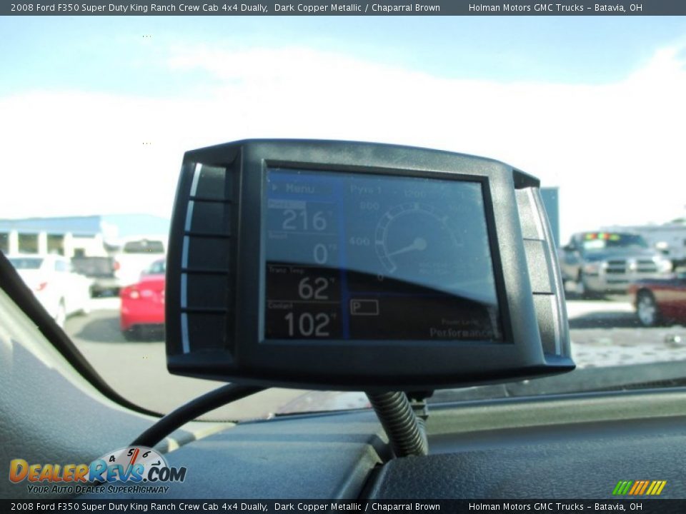 2008 Ford F350 Super Duty King Ranch Crew Cab 4x4 Dually Dark Copper Metallic / Chaparral Brown Photo #24