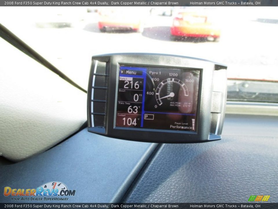 2008 Ford F350 Super Duty King Ranch Crew Cab 4x4 Dually Dark Copper Metallic / Chaparral Brown Photo #25