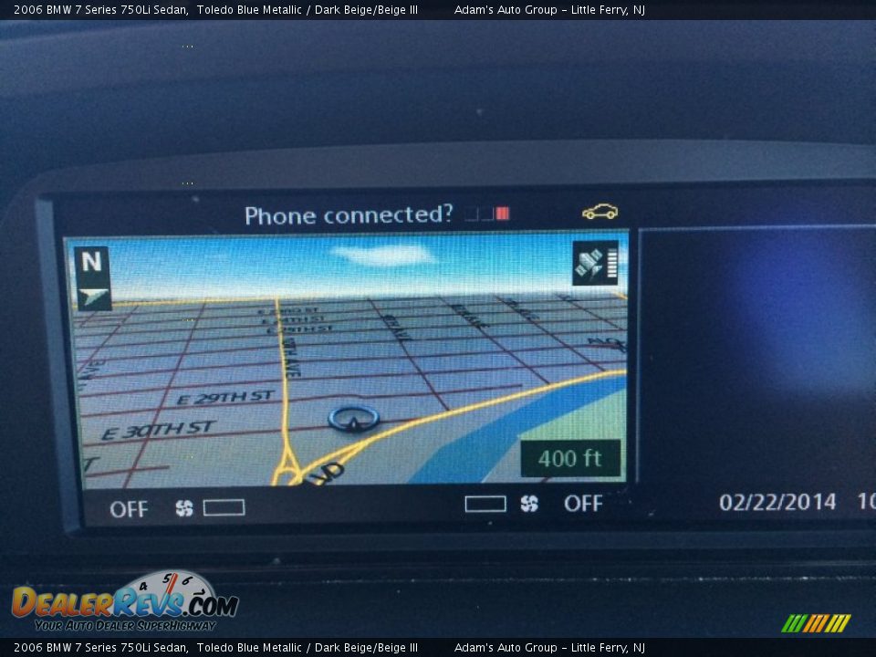 2006 BMW 7 Series 750Li Sedan Toledo Blue Metallic / Dark Beige/Beige III Photo #36