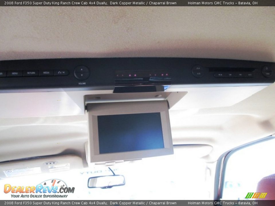 2008 Ford F350 Super Duty King Ranch Crew Cab 4x4 Dually Dark Copper Metallic / Chaparral Brown Photo #29