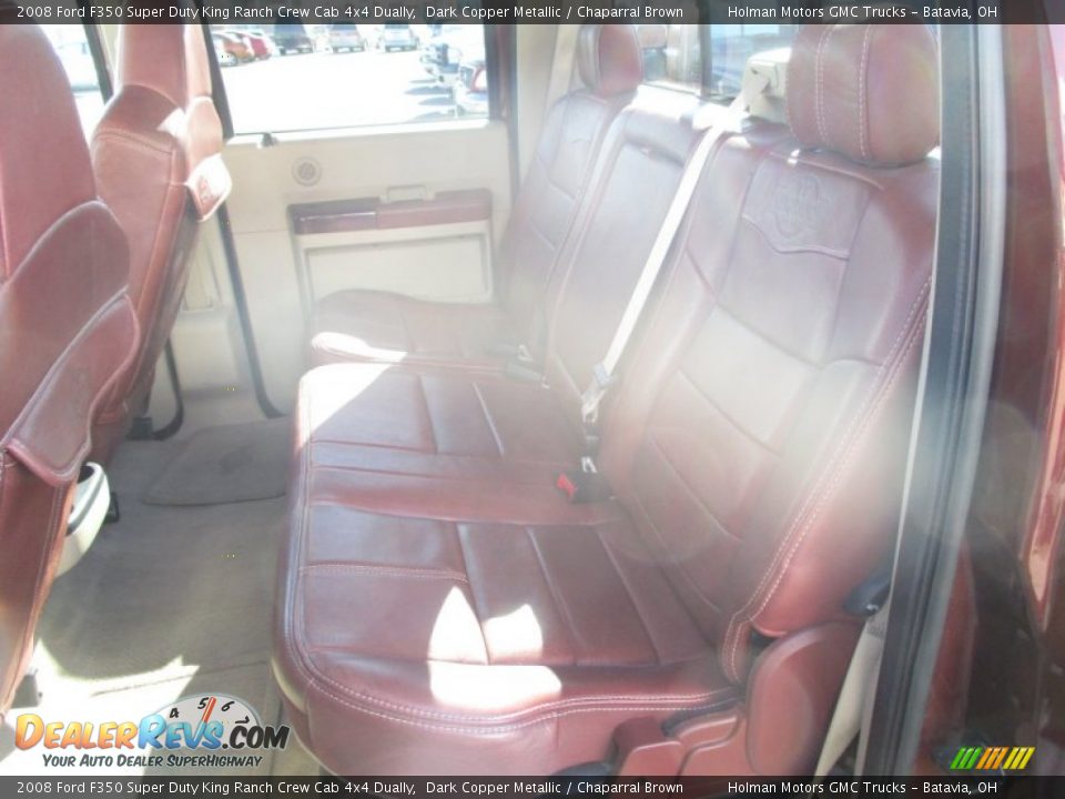 2008 Ford F350 Super Duty King Ranch Crew Cab 4x4 Dually Dark Copper Metallic / Chaparral Brown Photo #30
