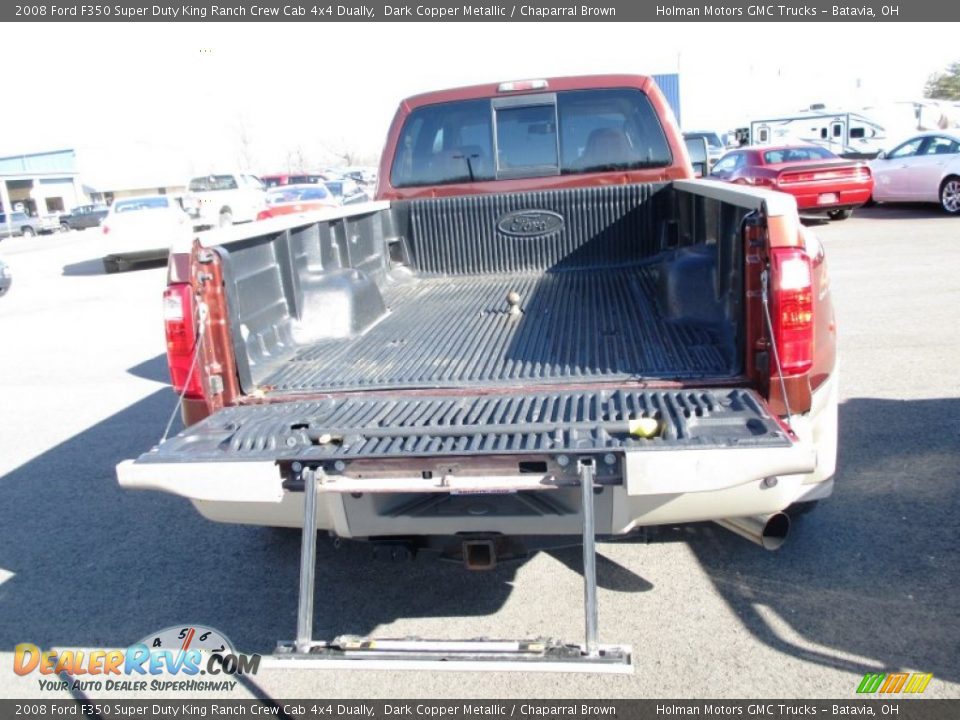 2008 Ford F350 Super Duty King Ranch Crew Cab 4x4 Dually Dark Copper Metallic / Chaparral Brown Photo #34
