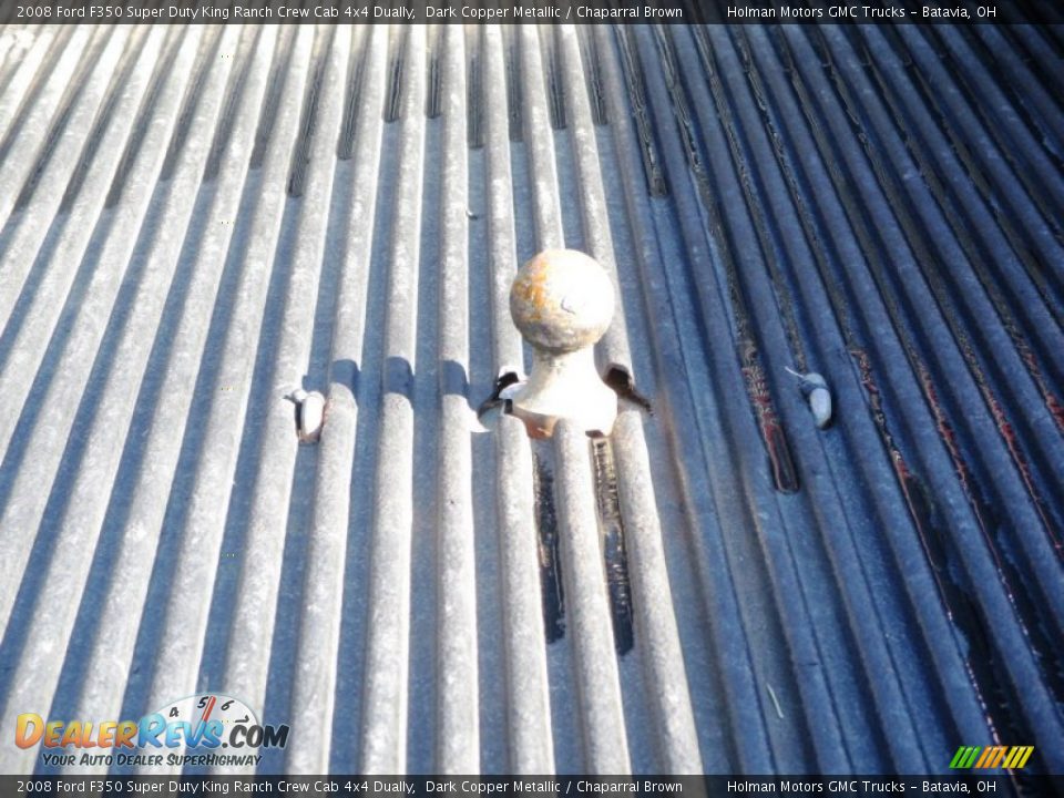 2008 Ford F350 Super Duty King Ranch Crew Cab 4x4 Dually Dark Copper Metallic / Chaparral Brown Photo #35