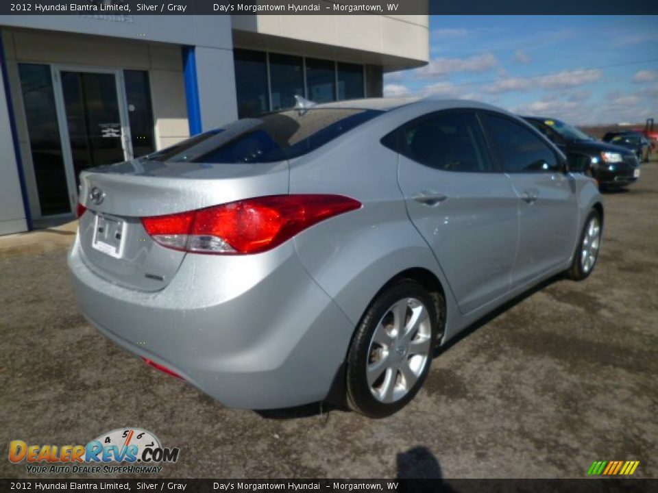 2012 Hyundai Elantra Limited Silver / Gray Photo #7
