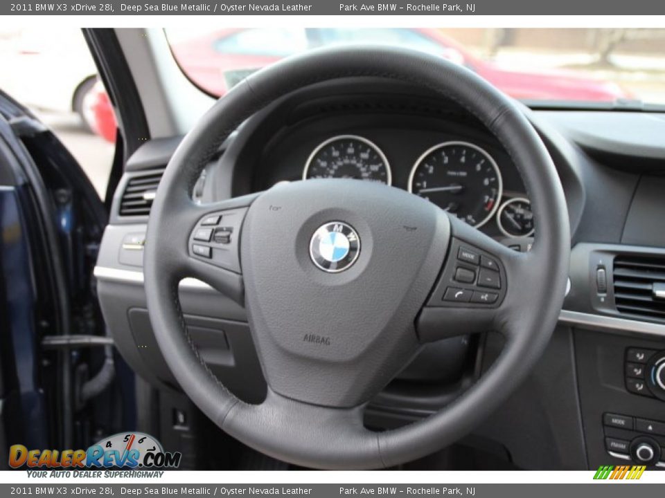 2011 BMW X3 xDrive 28i Steering Wheel Photo #15