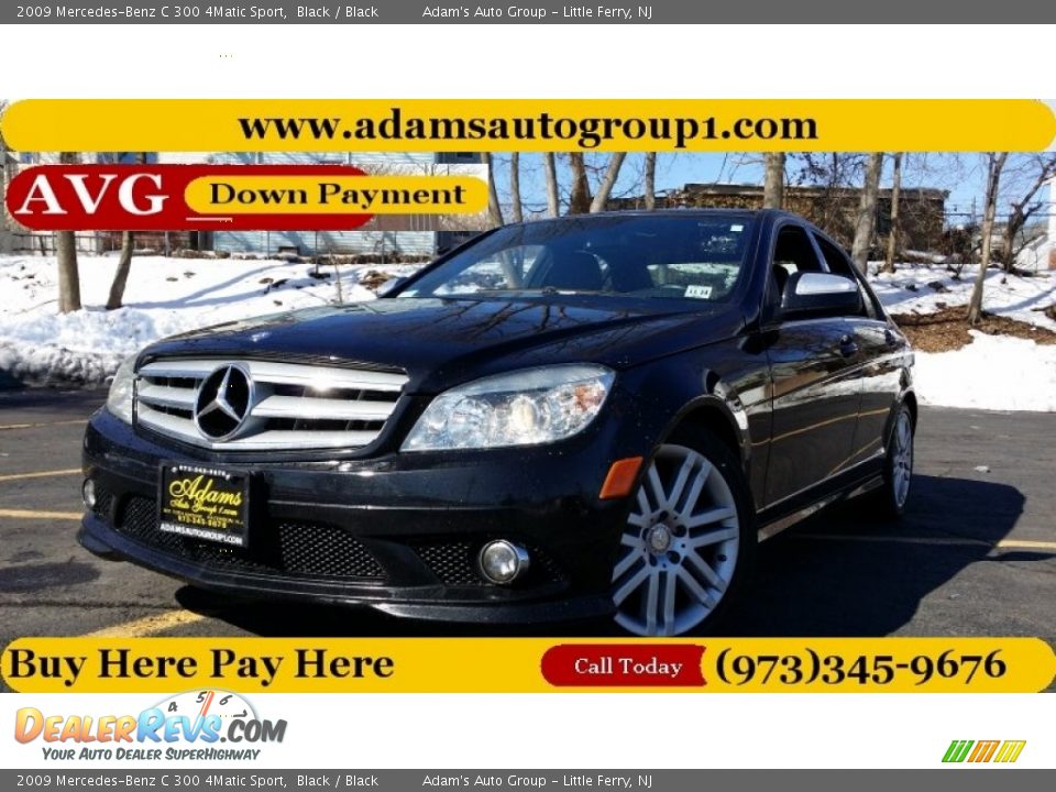 2009 Mercedes-Benz C 300 4Matic Sport Black / Black Photo #1