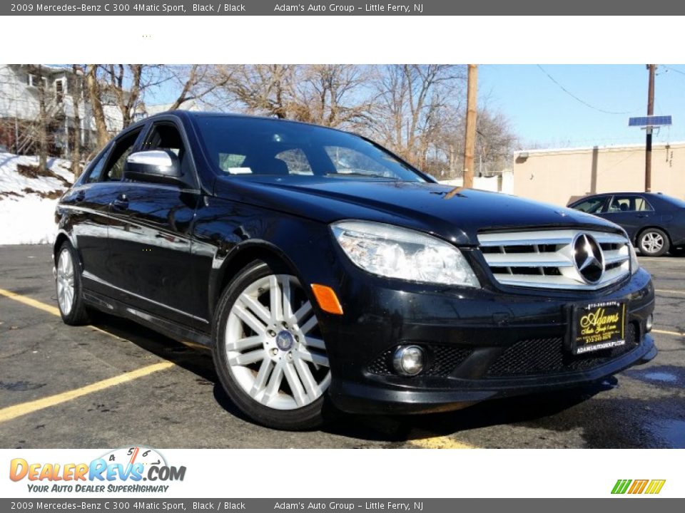2009 Mercedes-Benz C 300 4Matic Sport Black / Black Photo #3