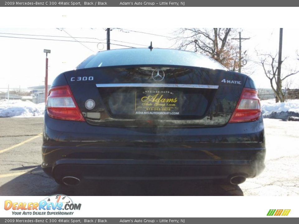 2009 Mercedes-Benz C 300 4Matic Sport Black / Black Photo #5