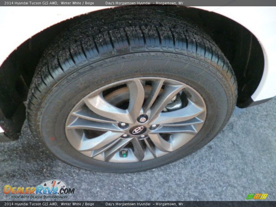 2014 Hyundai Tucson GLS AWD Winter White / Beige Photo #8