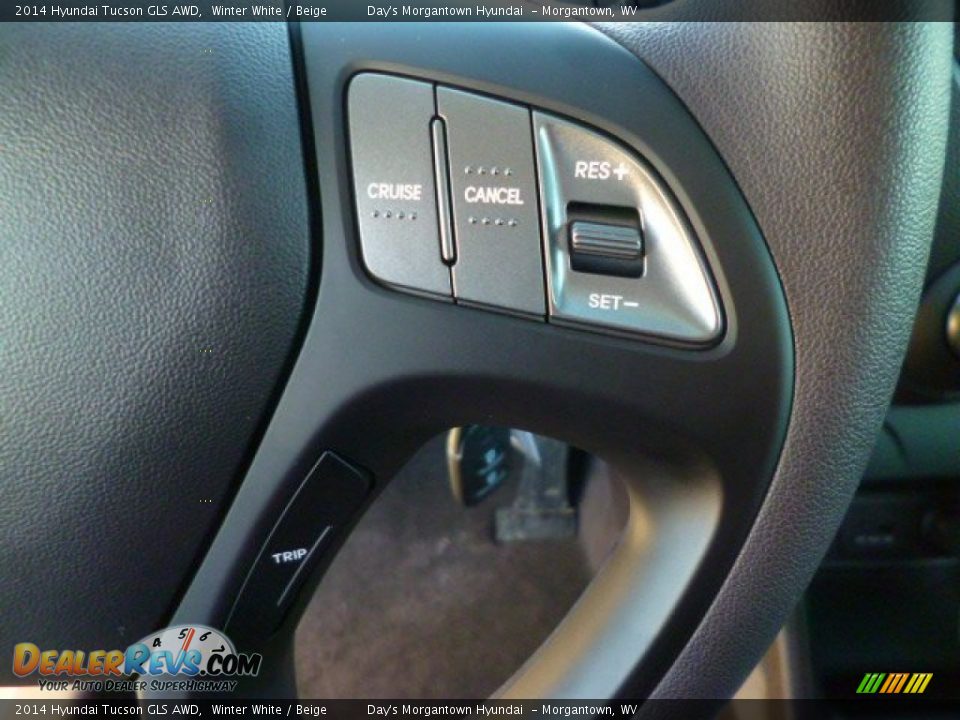 2014 Hyundai Tucson GLS AWD Winter White / Beige Photo #18
