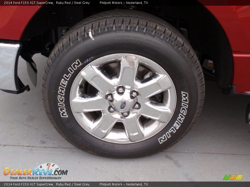 2014 Ford F150 XLT SuperCrew Ruby Red / Steel Grey Photo #12