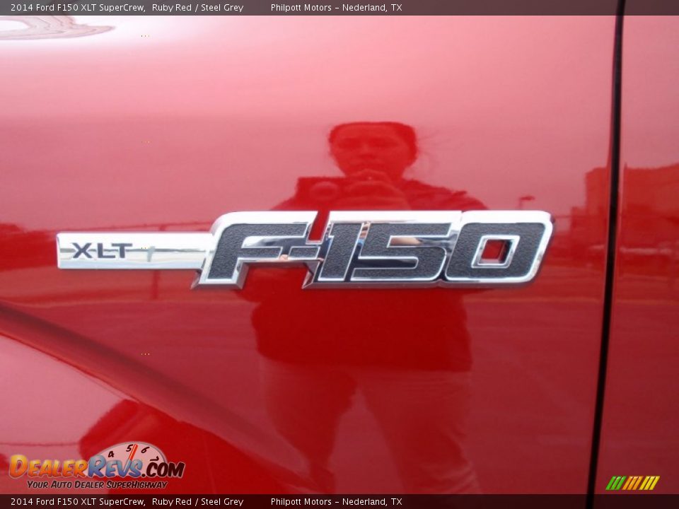 2014 Ford F150 XLT SuperCrew Ruby Red / Steel Grey Photo #13