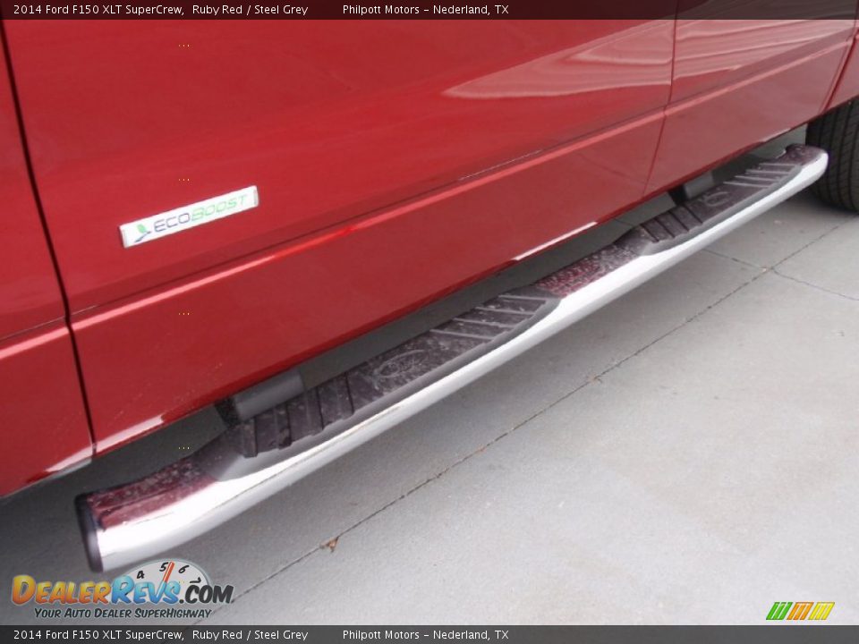 2014 Ford F150 XLT SuperCrew Ruby Red / Steel Grey Photo #15