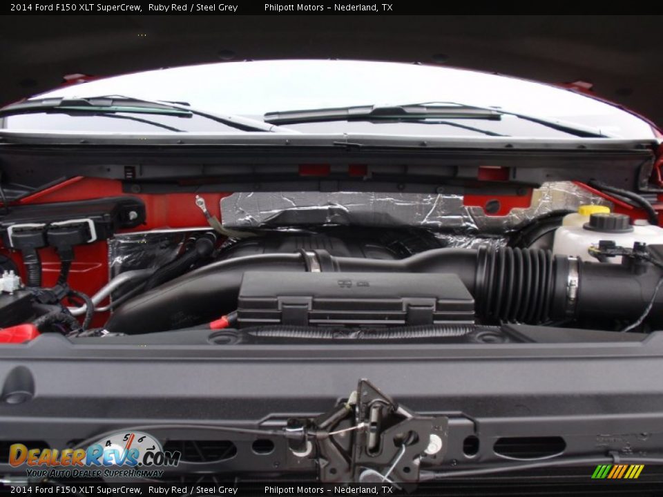 2014 Ford F150 XLT SuperCrew Ruby Red / Steel Grey Photo #20