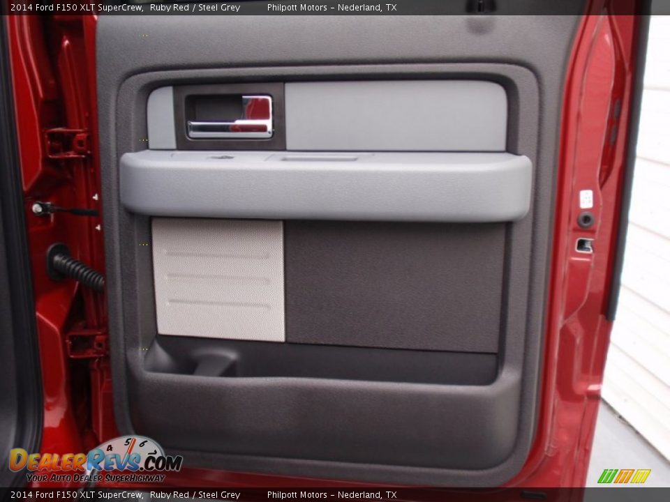 2014 Ford F150 XLT SuperCrew Ruby Red / Steel Grey Photo #24