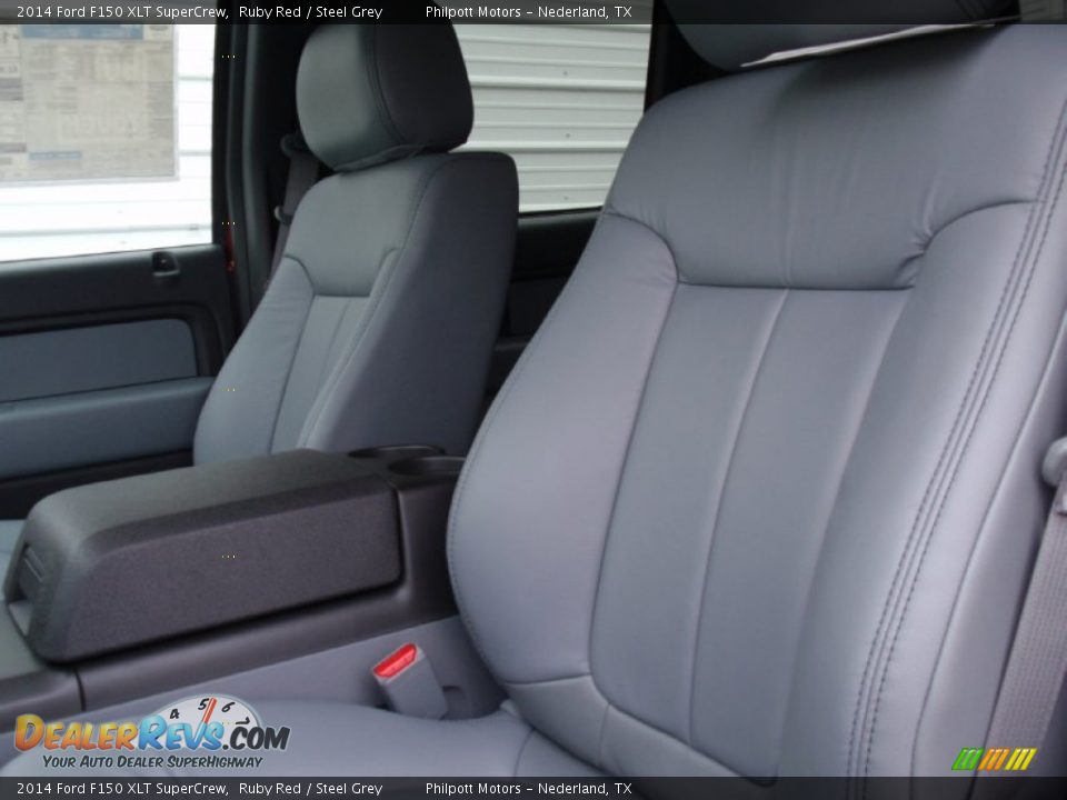 2014 Ford F150 XLT SuperCrew Ruby Red / Steel Grey Photo #29