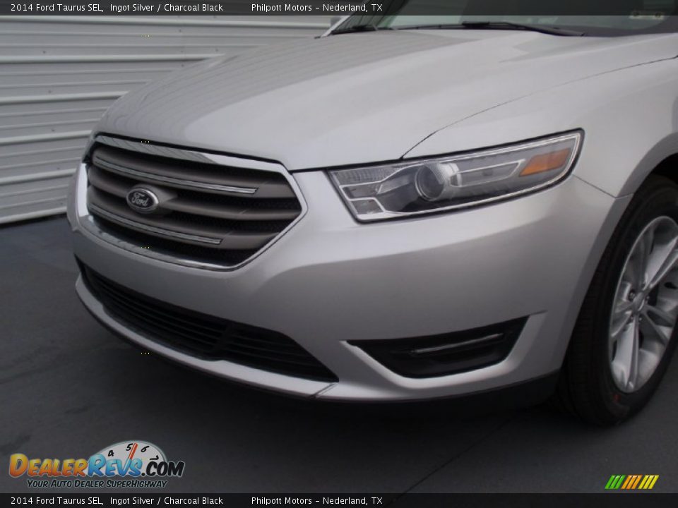 2014 Ford Taurus SEL Ingot Silver / Charcoal Black Photo #11