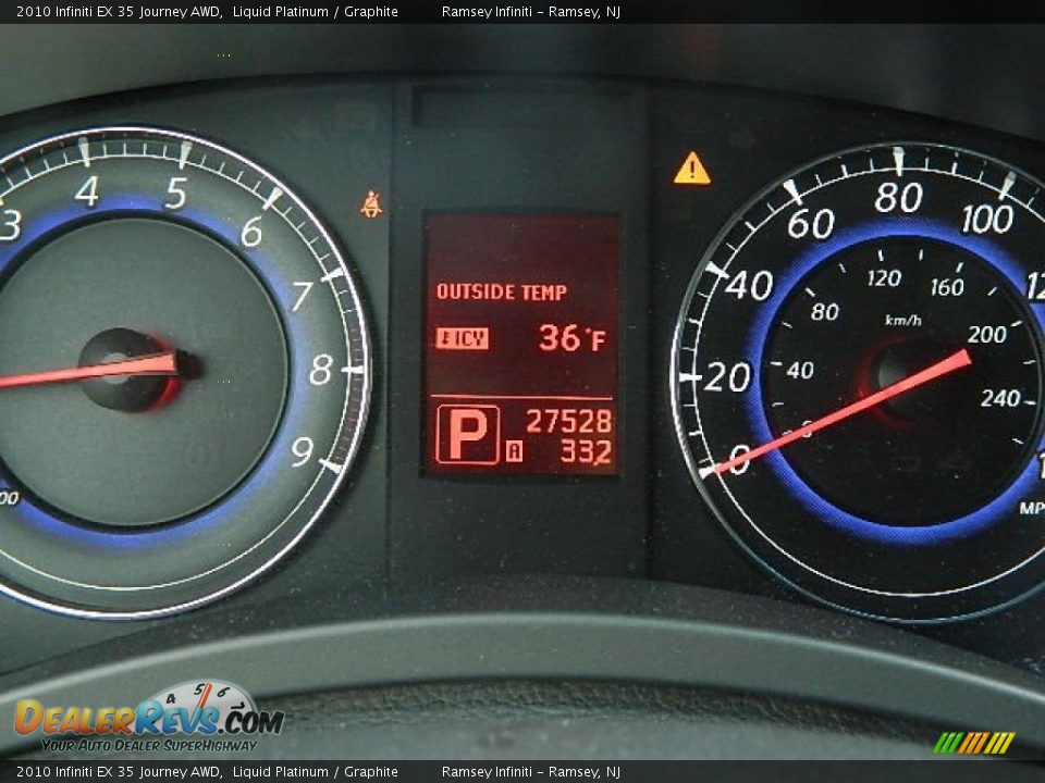 2010 Infiniti EX 35 Journey AWD Liquid Platinum / Graphite Photo #14